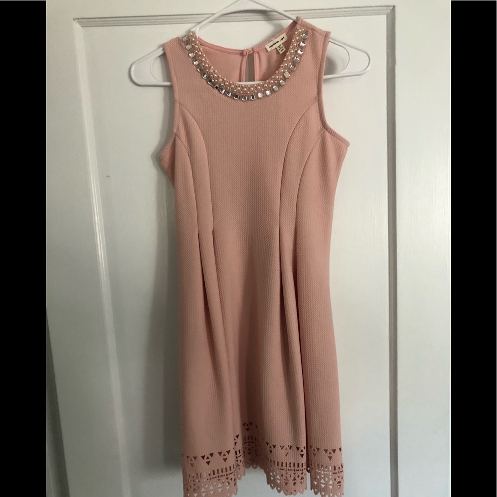 Monteau Girl Dress Rhinestone Accent Size 12